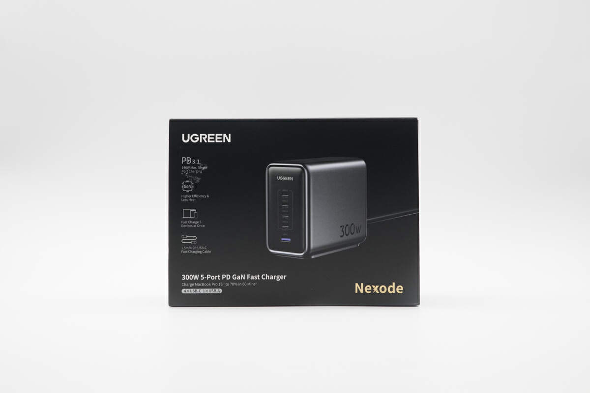 UGREEN Nexode 300W 5-Port GaN USB-C/USB-A PD Charger 90872B B&H