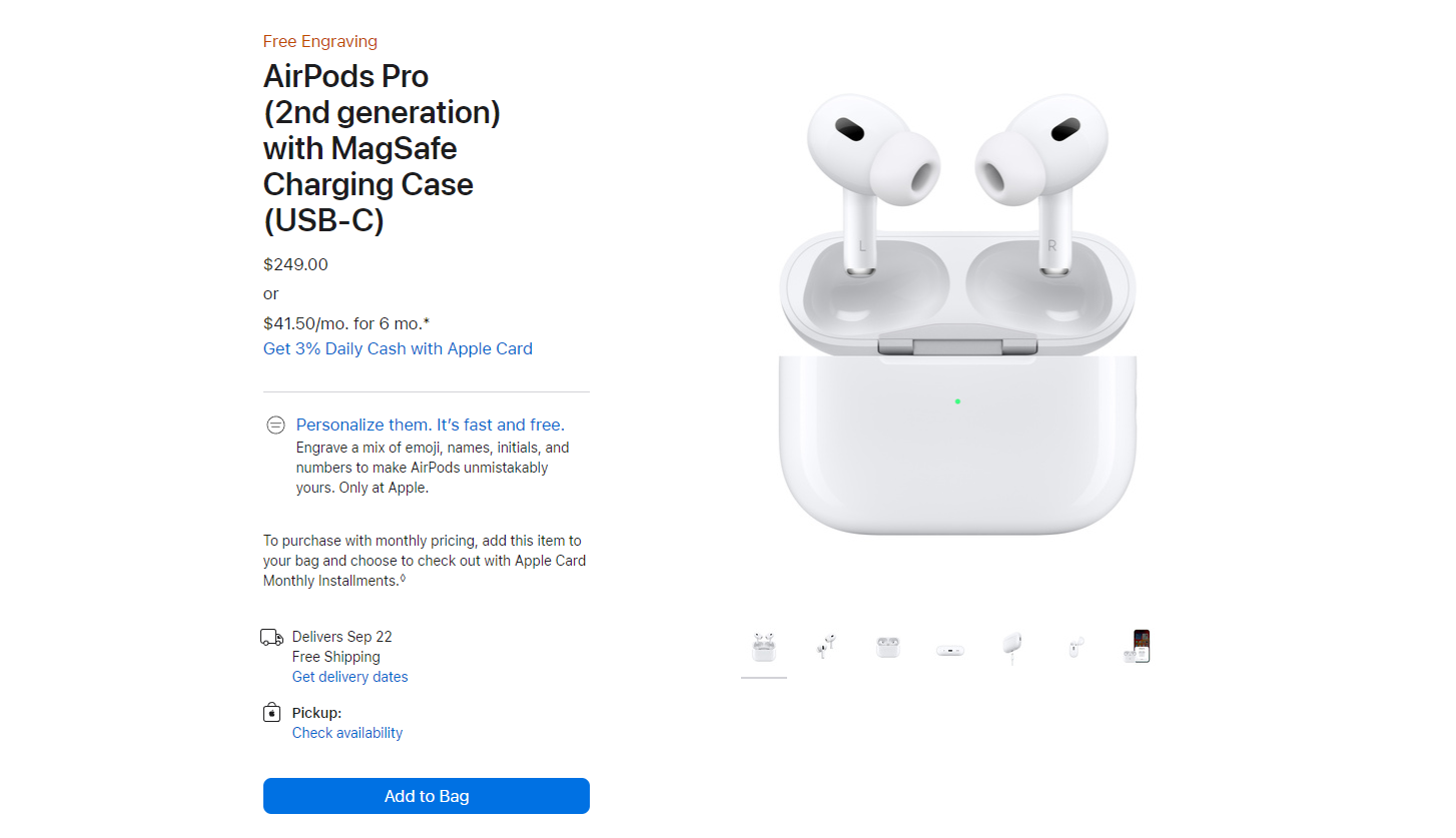 New AirPods Pro 2 with USB-C vs AirPods Pro 2 - specs, cost