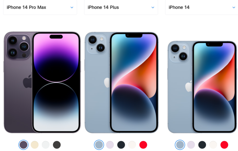 iPhone 14 будет очень сложно отличить от iPhone 13. Все 11 цветов iPhone 14 и iP