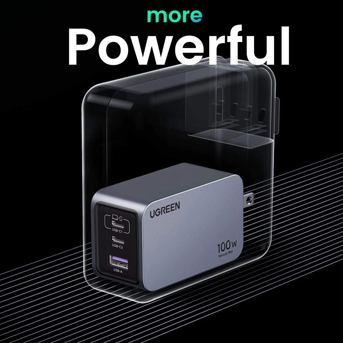 Smaller, Faster, Better  Meet the UGREEN Nexode Pro 100W 3-in-1 GaN  Charger - Chargerlab