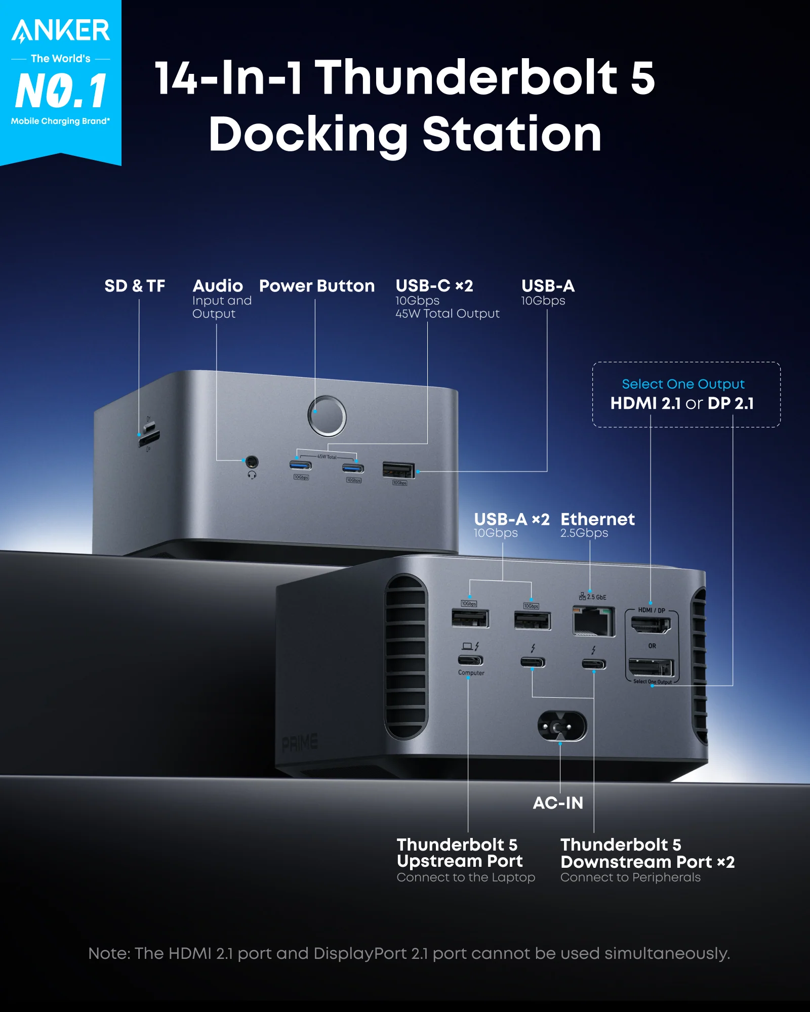 Anker Launches Prime 14-in-1 Thunderbolt 5 Docking Station-Chargerlab