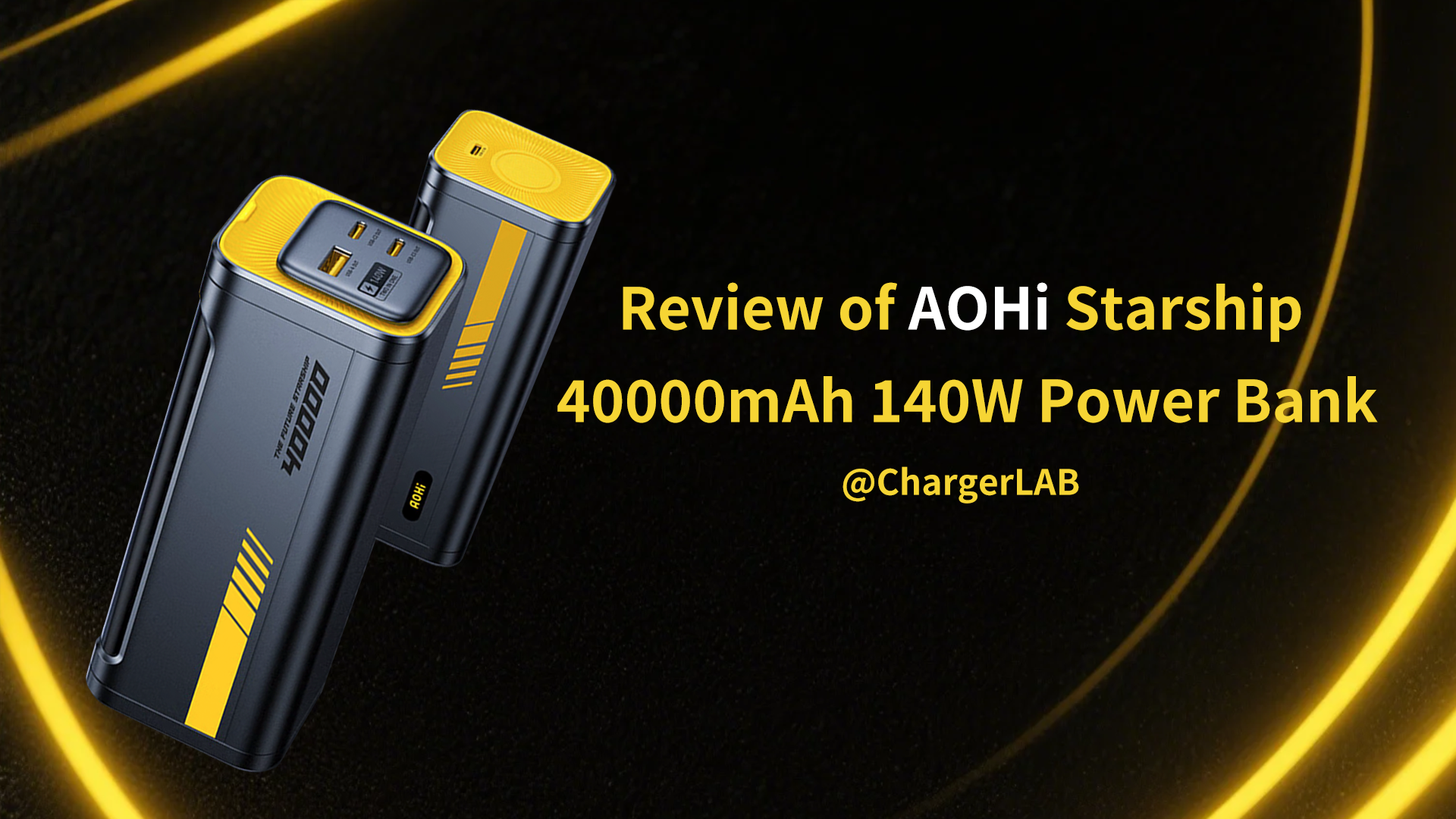 Review of AOHi Starship 40000mAh 140W Power Bank