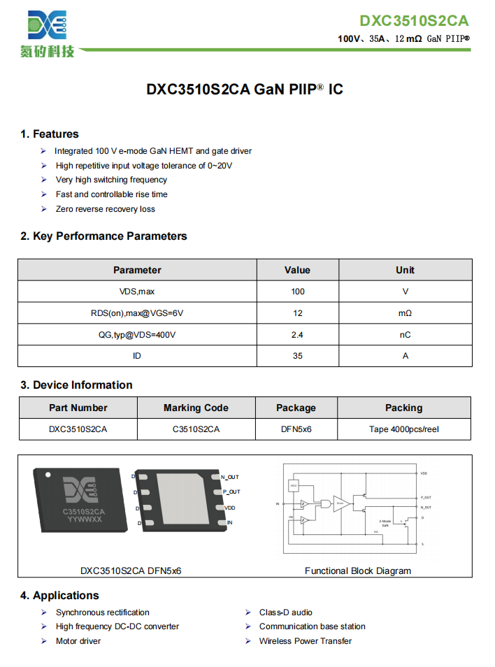 DanXi Technology Launches 100V Low-Voltage GaN Chip with Built-In Driver-Chargerlab