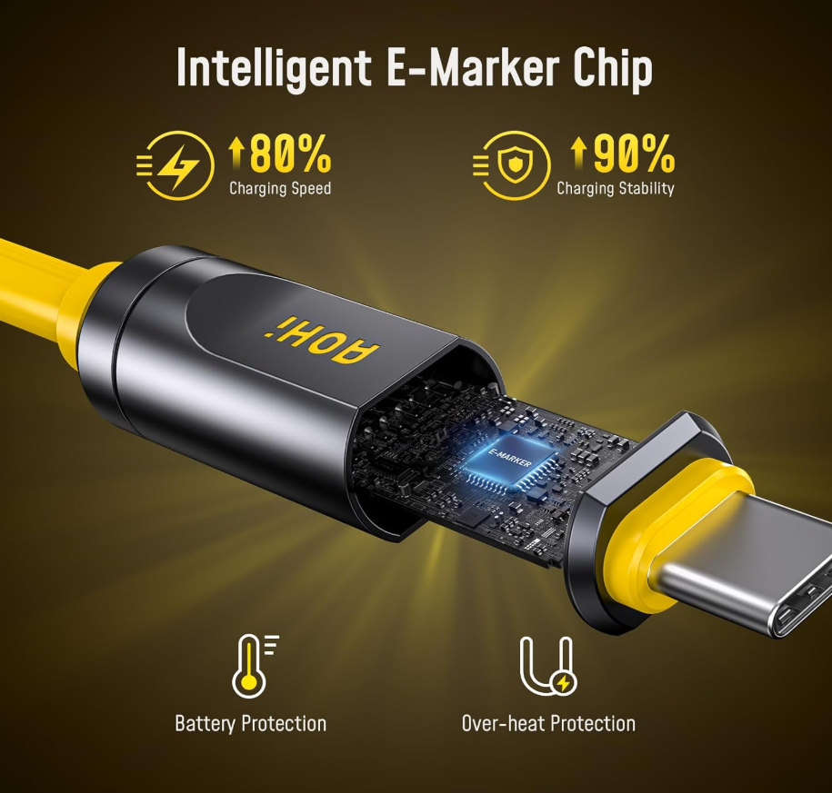Aohi Launches “Adonis” USB4 2.0 Full‑Function Cable with 240 W Charging and 120 Gbps Transfer Speeds-Chargerlab