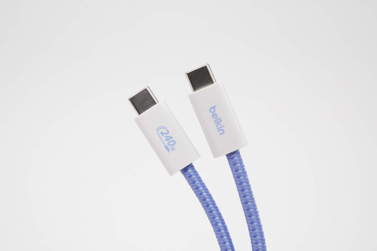 Teardown of Belkin 240W Dual USB-C Braided Cable-Chargerlab