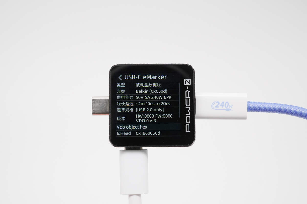 Teardown of Belkin 240W Dual USB-C Braided Cable-Chargerlab