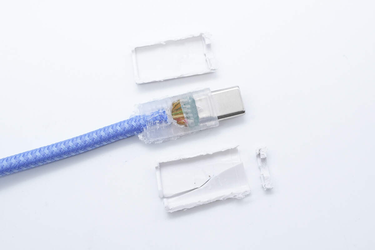 Teardown of Belkin 240W Dual USB-C Braided Cable-Chargerlab