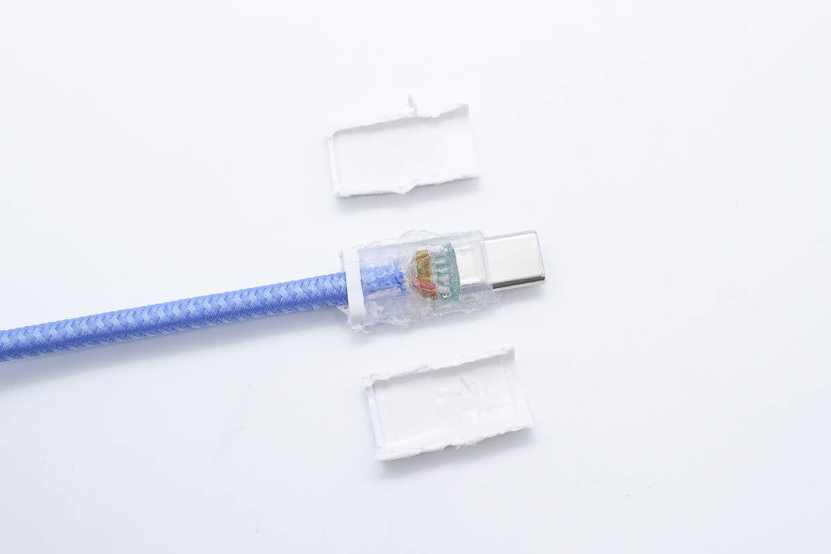 Teardown of Belkin 240W Dual USB-C Braided Cable-Chargerlab