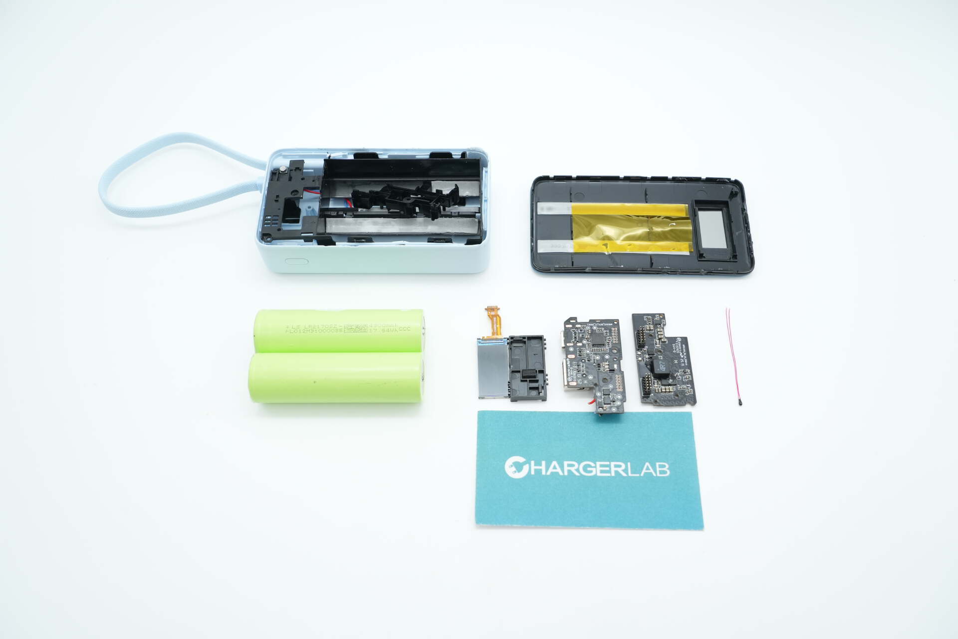 Teardown of Xiaomi 10000mAh 45W Power Bank with Built-in Cable and Digital Display (NPB1045)-Chargerlab