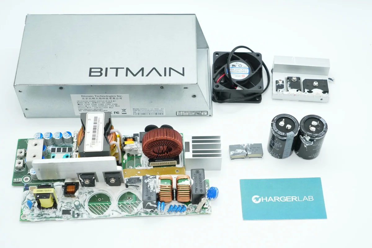 Teardown of Bitmain 1600W Power Supply (APW3++-12-1600-A3)-Chargerlab