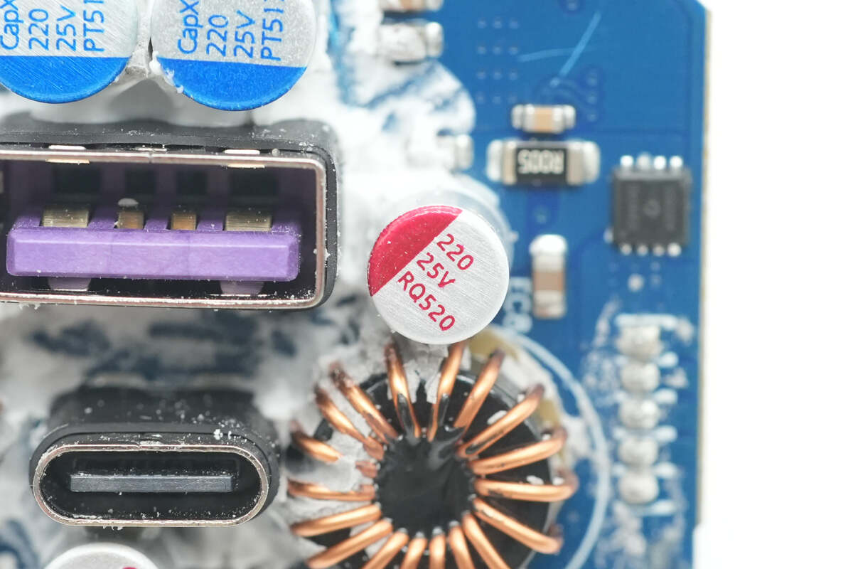 Teardown of UGREEN Nexode 65W Charger with Retractable USB-C Cable (X605)-Chargerlab