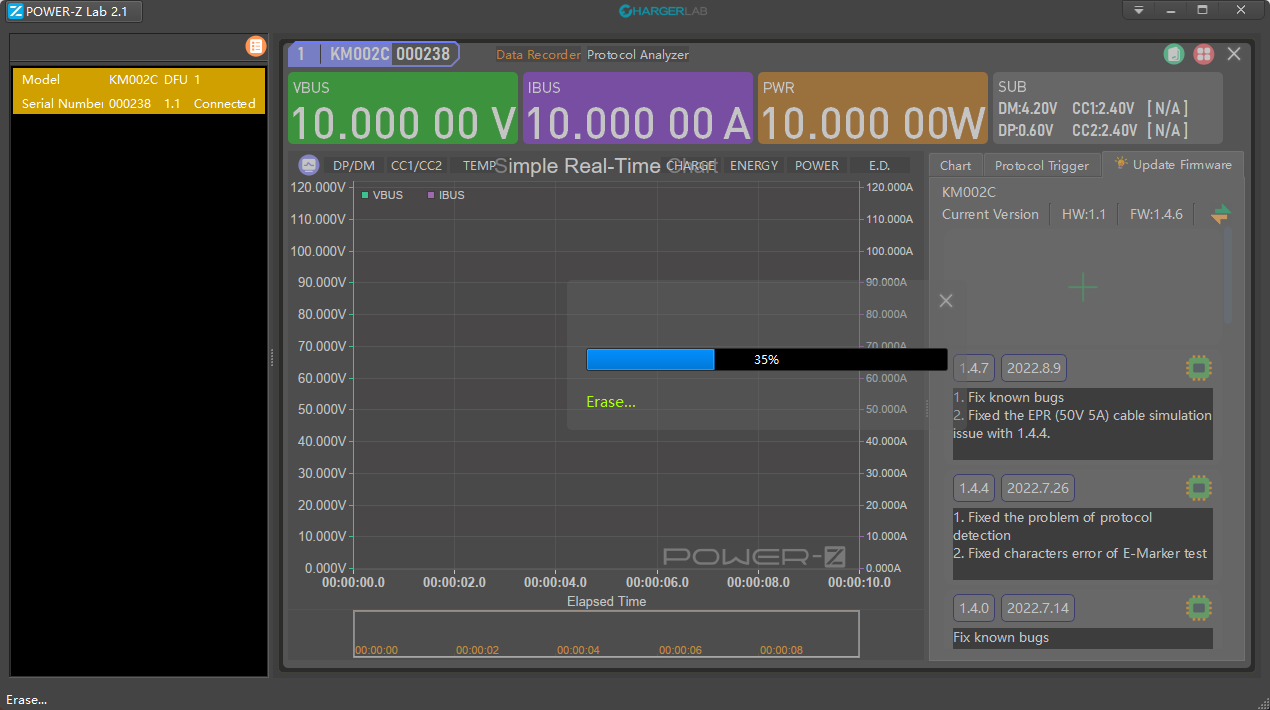 V.1.9.7 | The New Software Version of ChargerLAB POWER-Z KM003C-Chargerlab