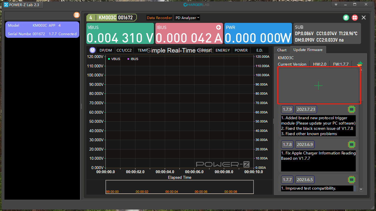 V.1.9.7 | The New Software Version of ChargerLAB POWER-Z KM003C-Chargerlab