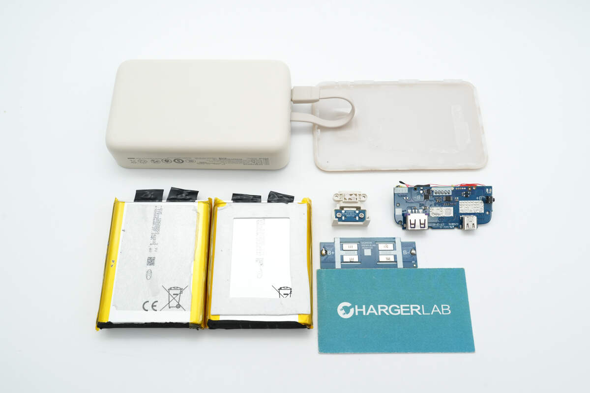 Teardown of UGREEN 22.5W 20000mAh Power Bank with Built-in Cable (PB505)-Chargerlab