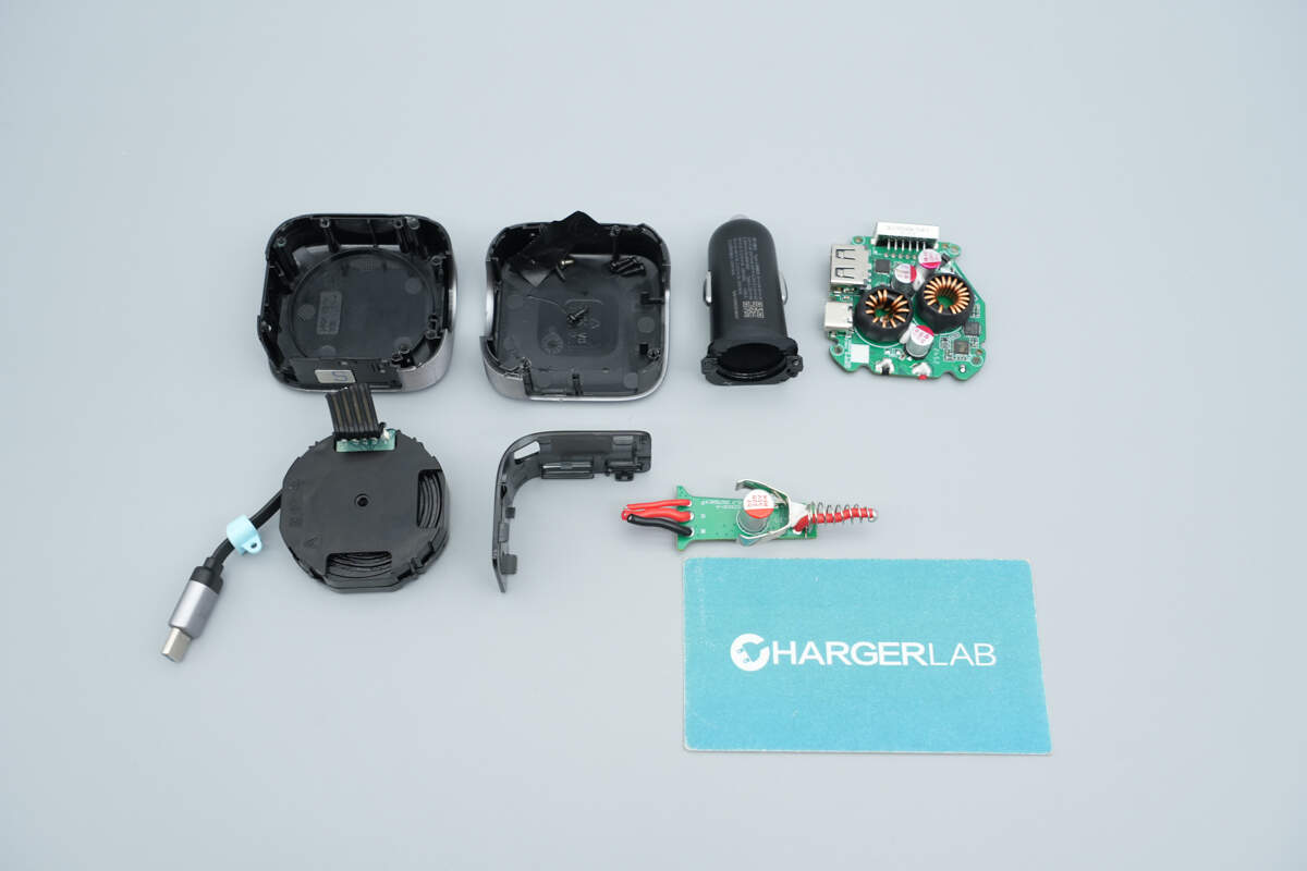 Teardown of CUKTECH 10 100W Car Charger with Retractable Cable (CC903P)-Chargerlab
