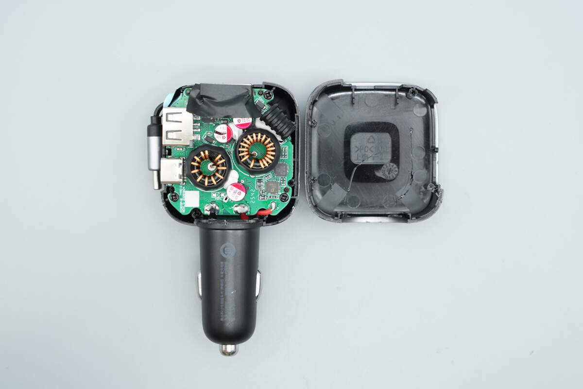 Teardown of CUKTECH 10 100W Car Charger with Retractable Cable (CC903P)-Chargerlab