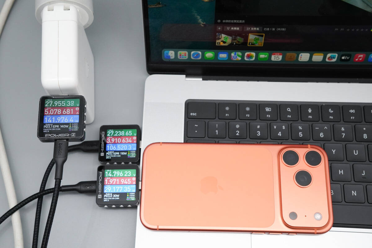 Teardown of Belkin BoostCharge Pro 140W Braided USB-C to Dual USB-C Cable (CAC004)-Chargerlab