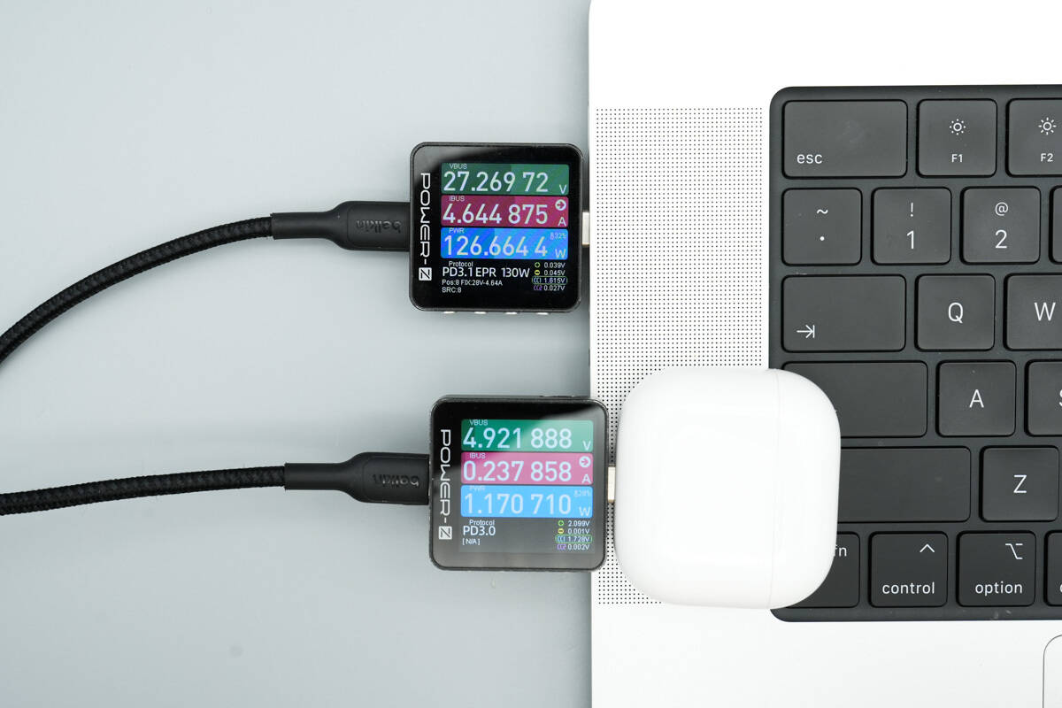 Teardown of Belkin BoostCharge Pro 140W Braided USB-C to Dual USB-C Cable (CAC004)-Chargerlab