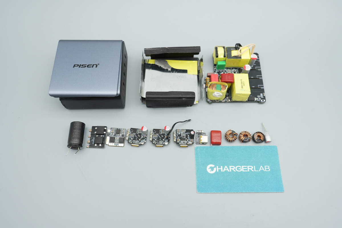 Teardown of Pisen 160W 4-USB-C GaN Charger (TP-C81)-Chargerlab
