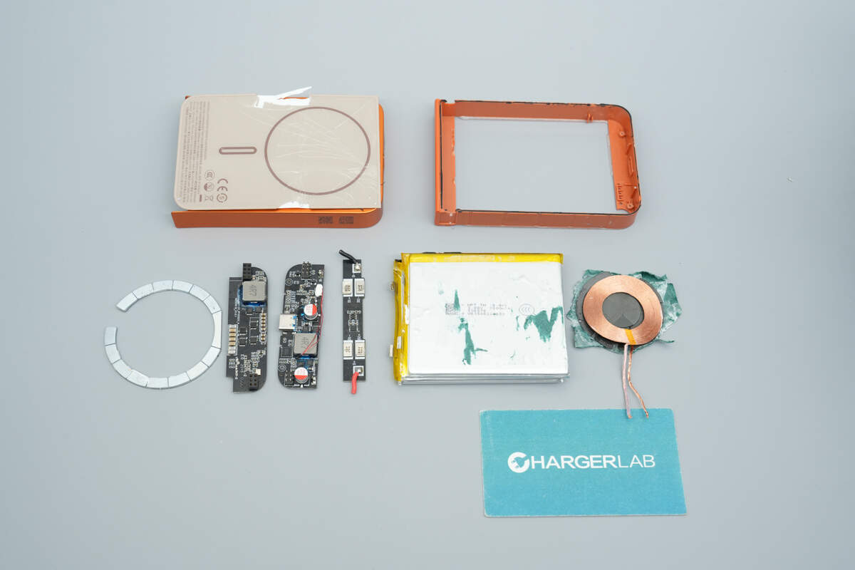 Teardown of Momax 10000mAh Semi-Solid State Magnetic Power Bank (IP163Q22)-Chargerlab