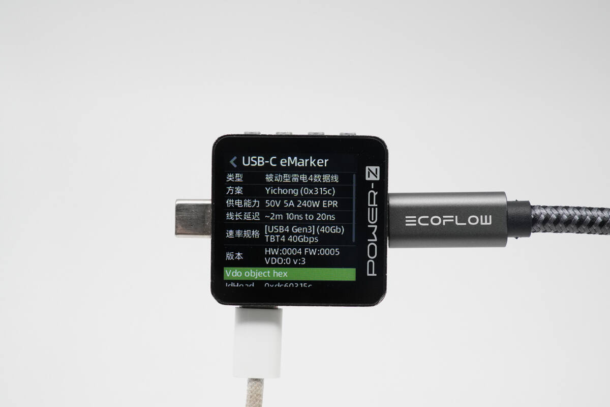 Teardown of EcoFlow 240W USB4 Fast Charging Braided Cable-Chargerlab
