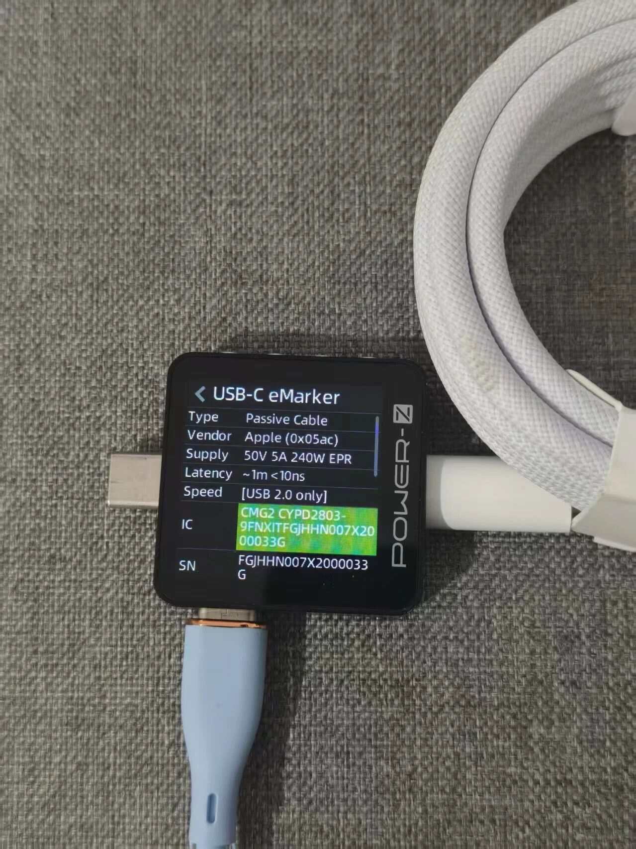 New Firmware Preview: ChargerLAB POWER-Z KM003C to Support Apple Cable SN Identification-Chargerlab