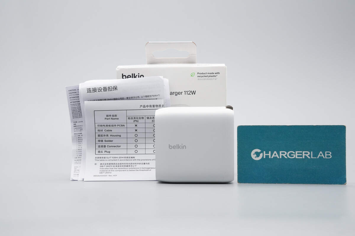 Teardown of Belkin 112W 4-Port GaN Charger (WCH017yz)-Chargerlab