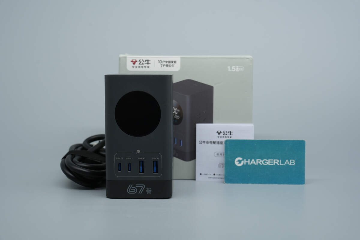 Teardown of BULL 67W GaN Digital Display Power Strip (GNV-ML1676)-Chargerlab