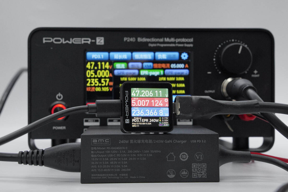 Review of AMC Technology PD3.2 240W GaN Charger-Chargerlab