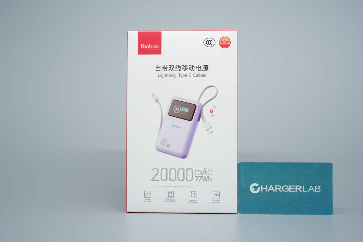 Teardown of Yoobao LY45 20000mAh 45W Power Bank (Built-in Dual Cable)-Chargerlab