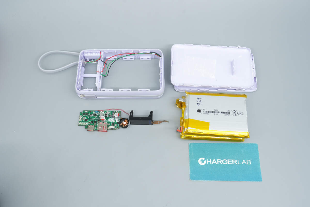 Teardown of Yoobao LY45 20000mAh 45W Power Bank (Built-in Dual Cable)-Chargerlab