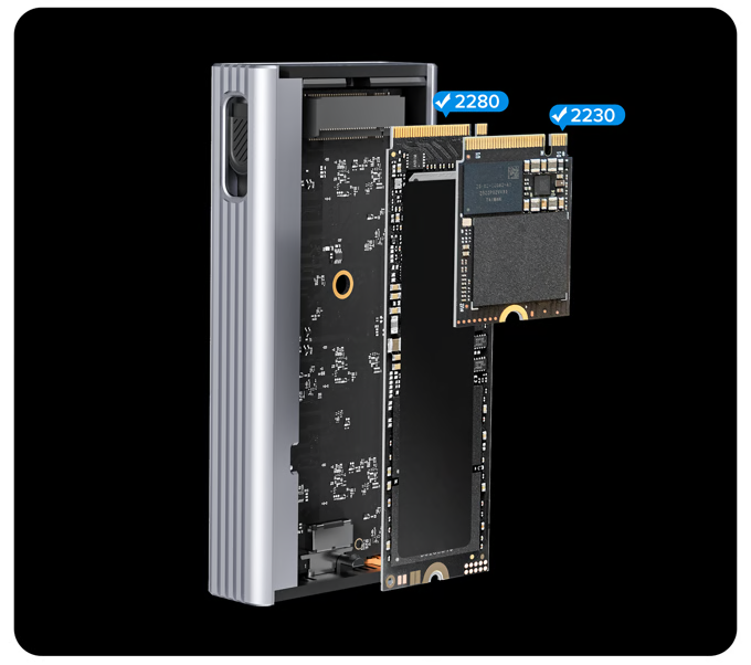 Zike Vault 40Gbps SSD Enclosure Launches on Crowdfunding, Integrates Apple FindMy Ecosystem-Chargerlab