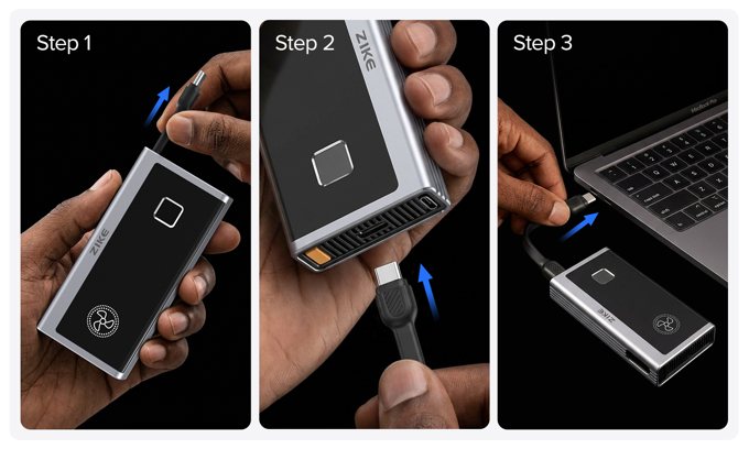 Zike Vault 40Gbps SSD Enclosure Launches on Crowdfunding, Integrates Apple FindMy Ecosystem-Chargerlab