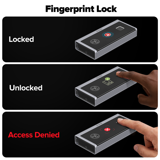 Zike Vault 40Gbps SSD Enclosure Launches on Crowdfunding, Integrates Apple FindMy Ecosystem-Chargerlab