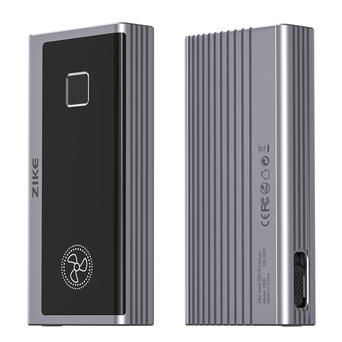 Zike Vault 40Gbps SSD Enclosure Launches on Crowdfunding, Integrates Apple FindMy Ecosystem-Chargerlab