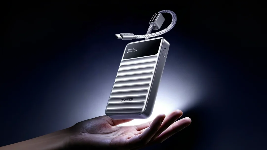 One-Tap Battery Health Check：UGREEN P6 Series 45W Power Bank with Integrated Cable Now AvailableinChina-Chargerlab