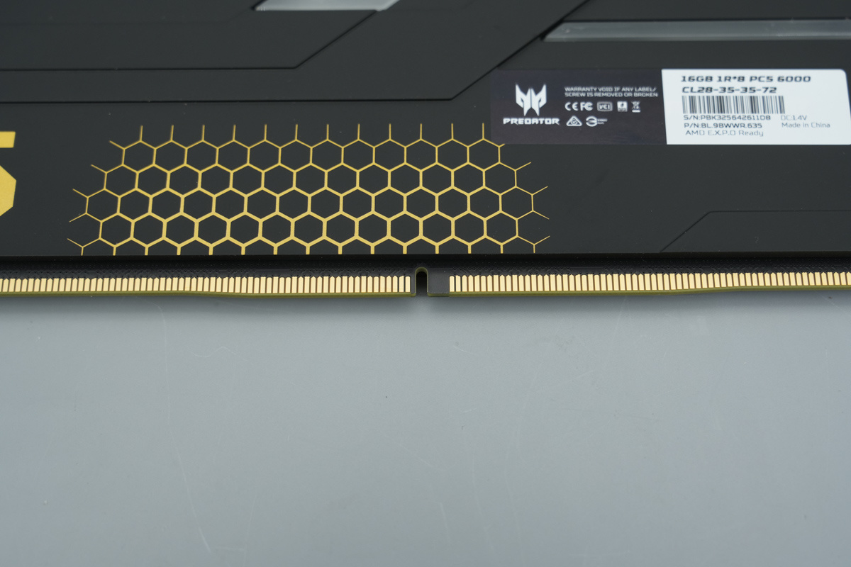 Teardown of the Acer Predator Hermes DDR5 6000 C28 16GB×2 Memory Kit-Chargerlab