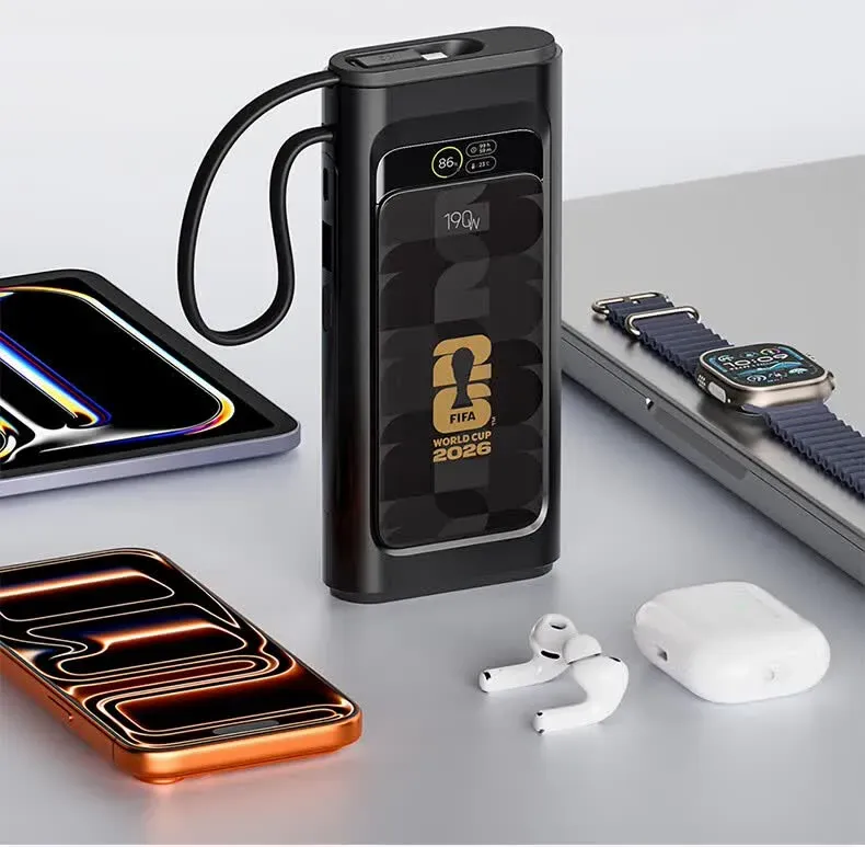 FIFA Launches Officially Licensed 2026 World Cup Power Bank, A Hardcore Collision of 190W High Power and Tournament IP-Chargerlab