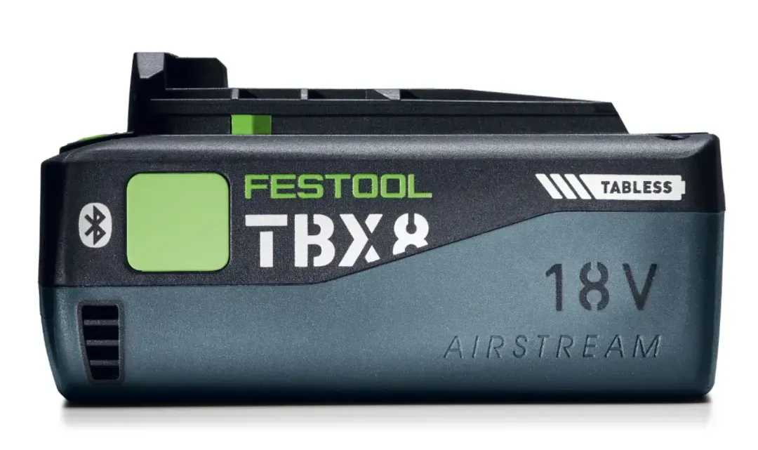 Festool Unveils 18V TBX Tabless Battery Packs-Chargerlab