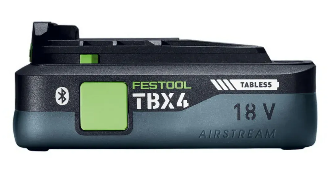 Festool Unveils 18V TBX Tabless Battery Packs-Chargerlab